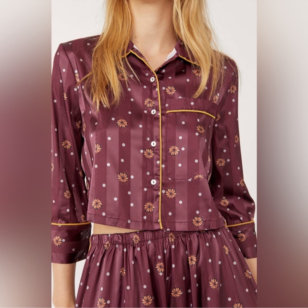 🎉LAST PIECE🎉FREE PEOPLE Pajama Party Sleep Set - Picture 2 of 3